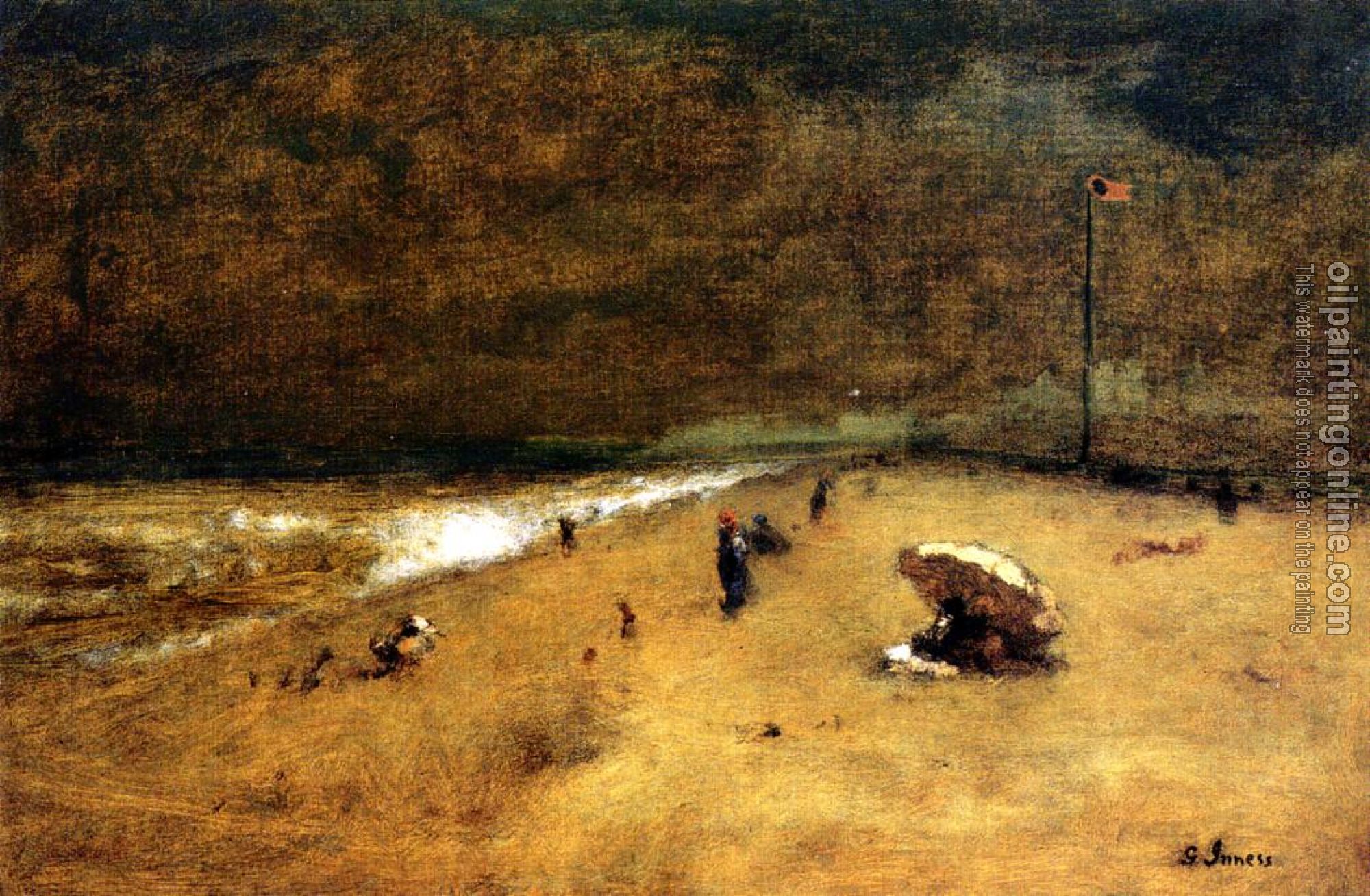 George Inness - Along the Jersey Shore